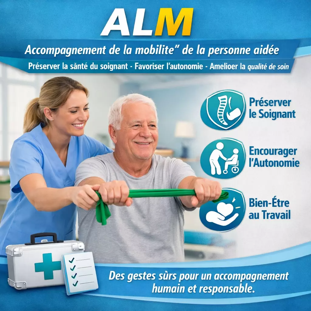 ALM - Accompagnement de la mobilité de la personne aidée, en prenant soin de soi et de l'autre
