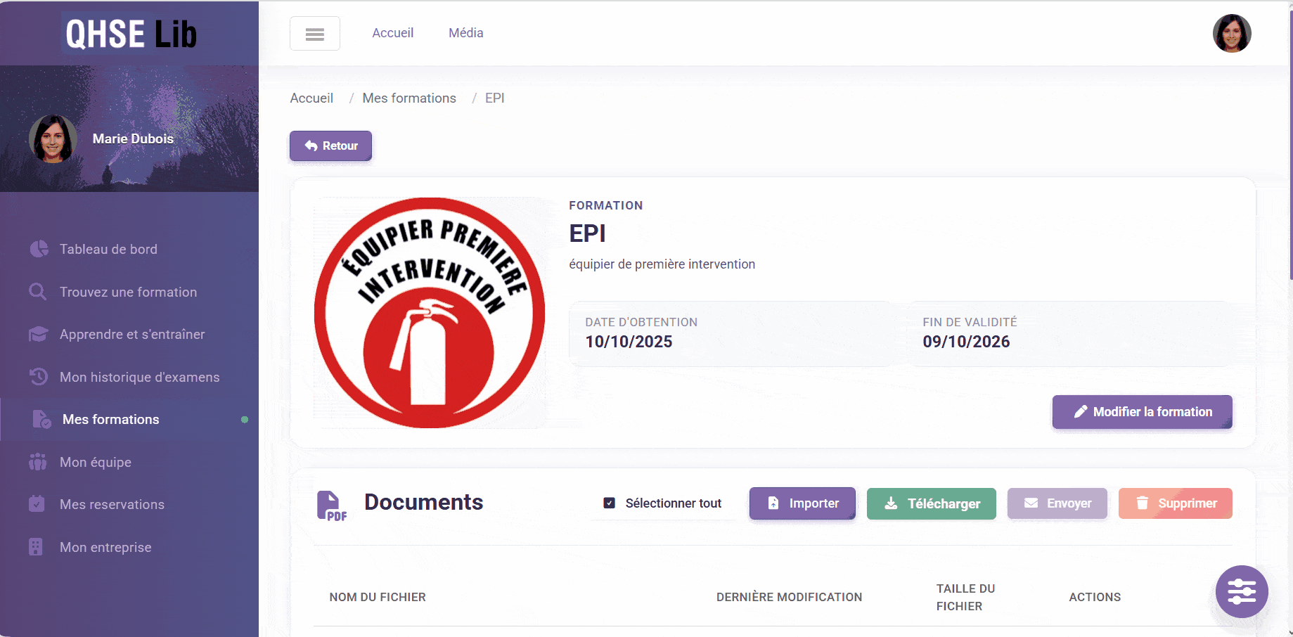 Comment consulter une formation